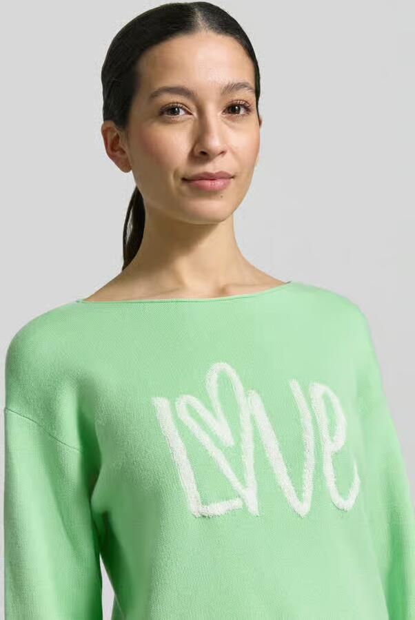 S.Oliver RED LABEL Regular fit gebreide pullover met katoen-aandeel model 'LOVE'