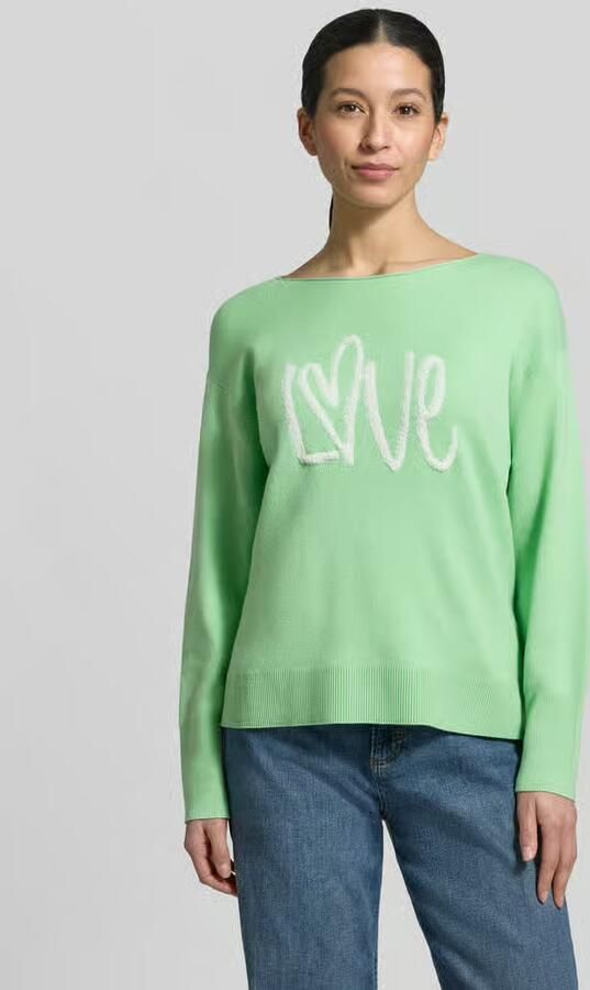 S.Oliver RED LABEL Regular fit gebreide pullover met katoen-aandeel model 'LOVE' - Foto 2