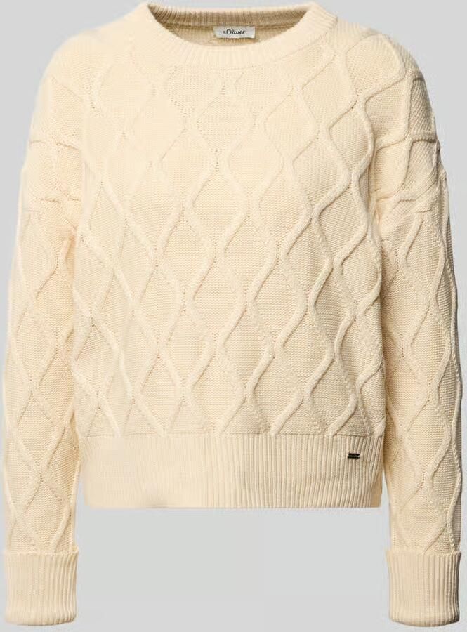 S.Oliver RED LABEL Regular fit gebreide pullover van katoenmix