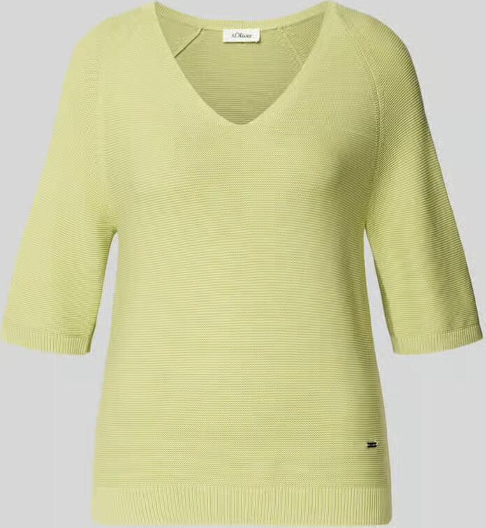 S.Oliver RED LABEL regular fit gebreide pullover van katoenmix