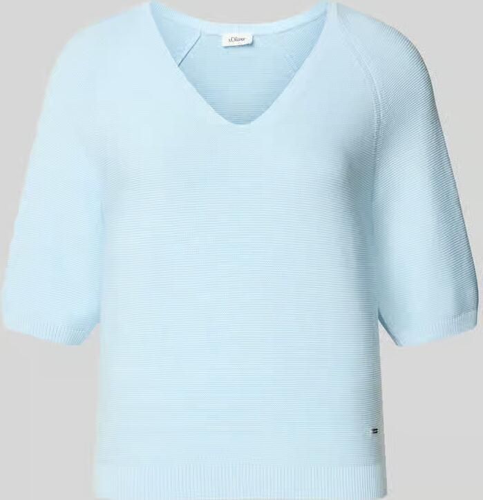 S.Oliver RED LABEL regular fit gebreide pullover van katoenmix - Foto 2