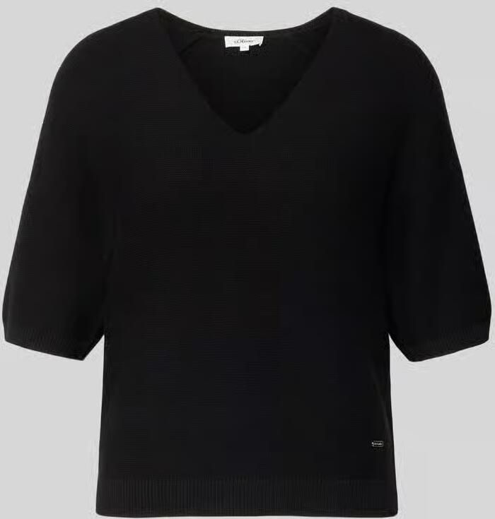 S.Oliver RED LABEL regular fit gebreide pullover van katoenmix - Foto 2