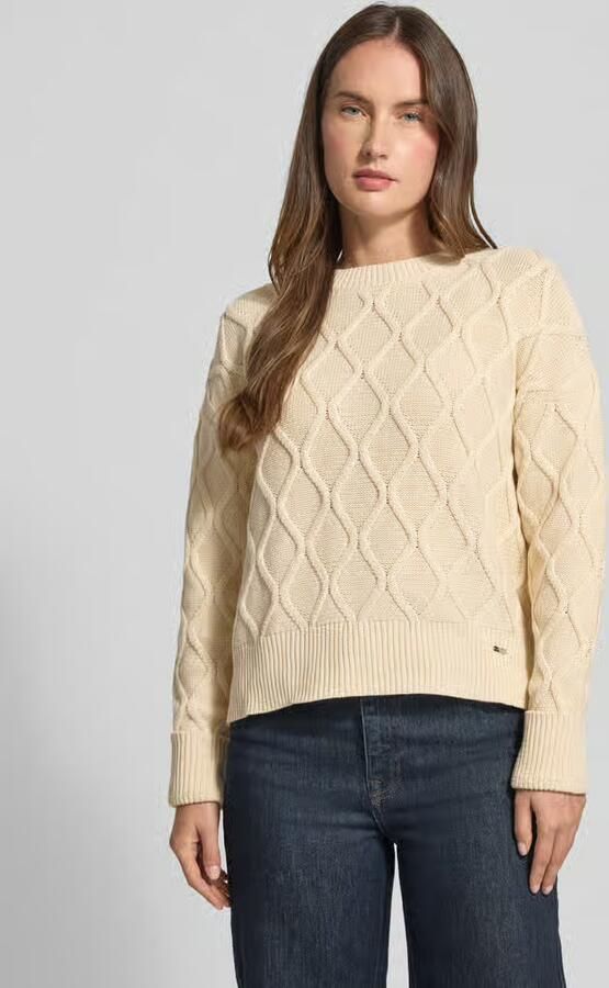 S.Oliver RED LABEL Regular fit gebreide pullover van katoenmix - Foto 4