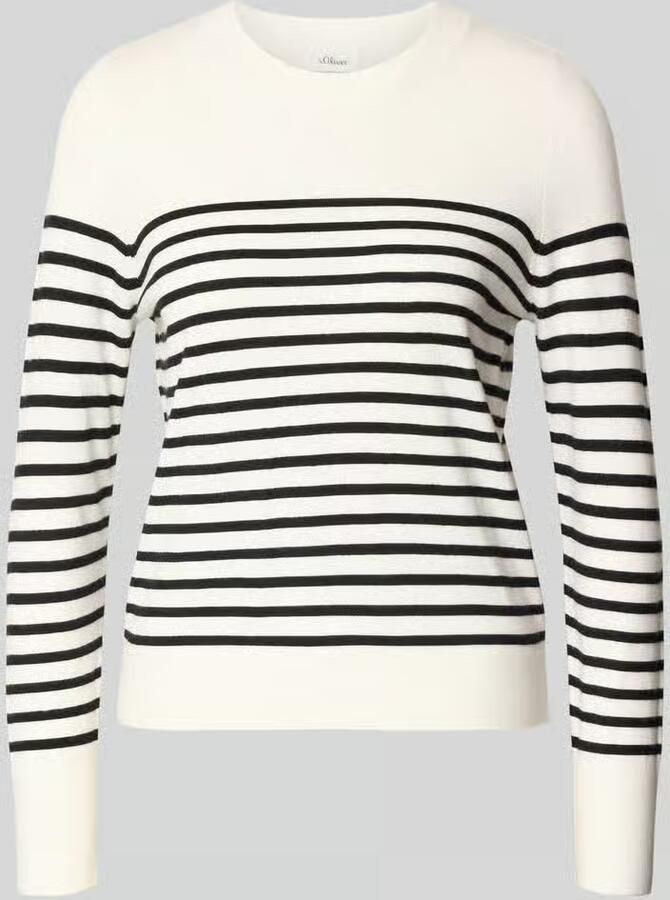 S.Oliver RED LABEL Regular fit gebreide pullover van viscosemix - Foto 4