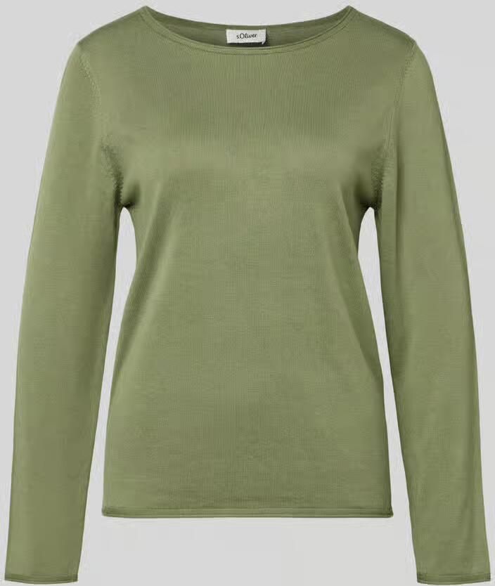 S.Oliver RED LABEL Regular Fit gebreide trui van katoen-viscosemix - Foto 4