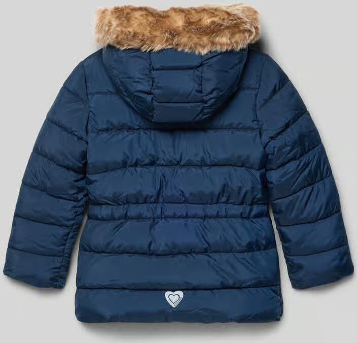 S.Oliver RED LABEL Regular fit gewatteerd jack met imitatiebont - Foto 3
