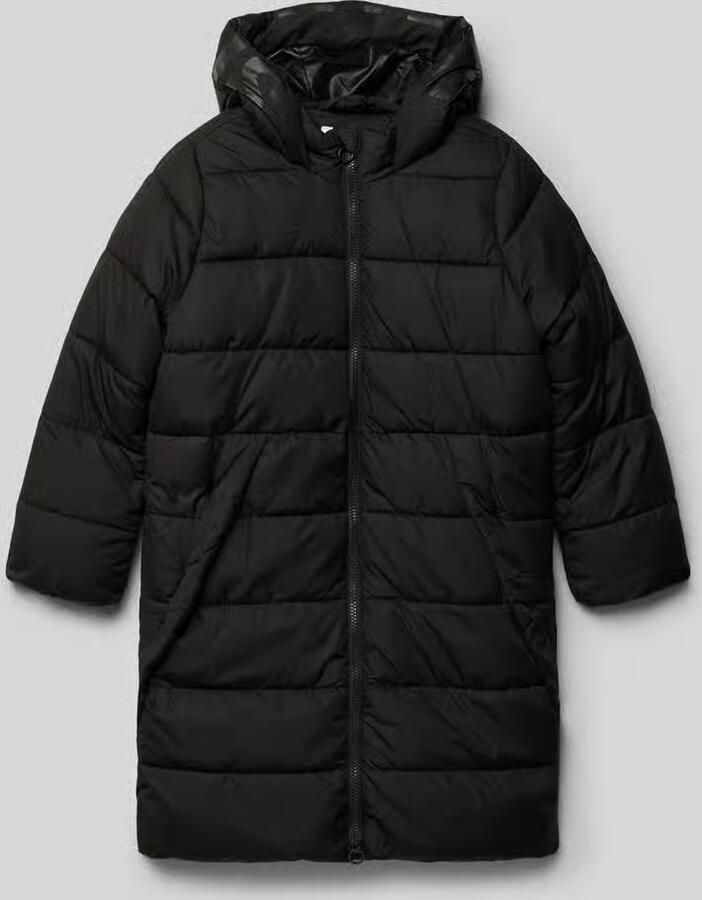 S.Oliver RED LABEL Regular fit gewatteerde lange jas met capuchon