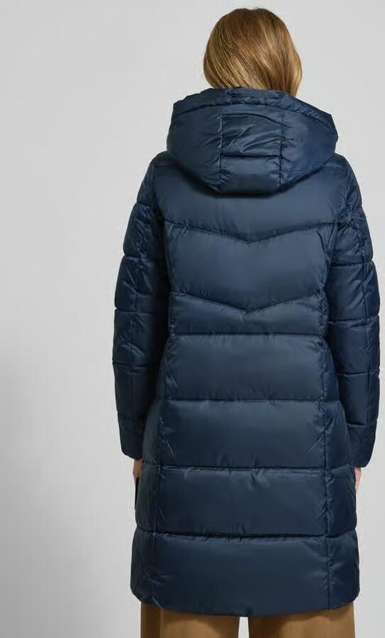 S.Oliver RED LABEL Regular fit gewatteerde lange jas met capuchon