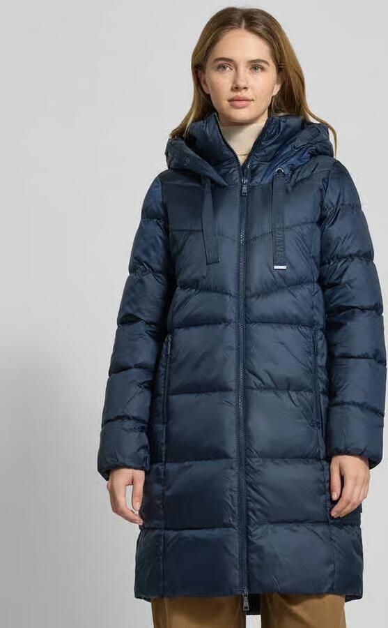 S.Oliver RED LABEL Regular fit gewatteerde lange jas met capuchon - Foto 2
