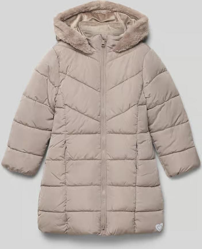 S.Oliver RED LABEL Regular fit gewatteerde lange jas met voering van teddypluche - Foto 3