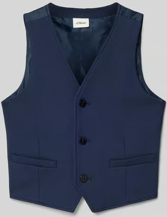 S.Oliver RED LABEL Regular fit gilet van viscosemix