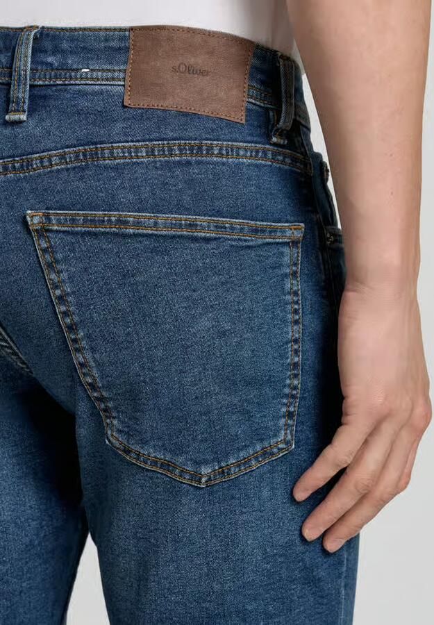 S.Oliver RED LABEL regular fit jeans-bermuda van katoenmix - Foto 4