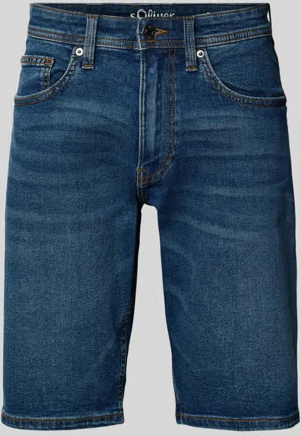 S.Oliver RED LABEL regular fit jeans-bermuda van katoenmix - Foto 5