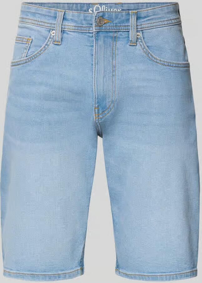 S.Oliver RED LABEL regular fit jeans-bermuda van katoenmix - Foto 5