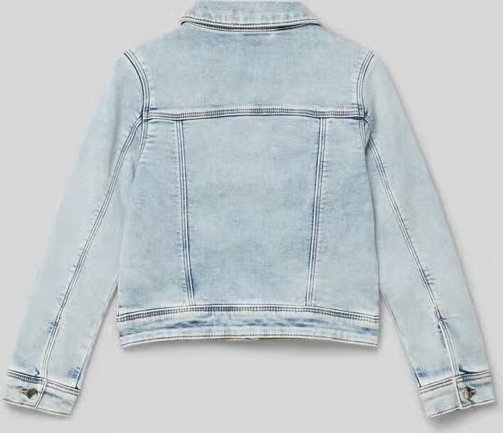 S.Oliver RED LABEL Regular fit jeansjack met gar t dye en bloe applicatie