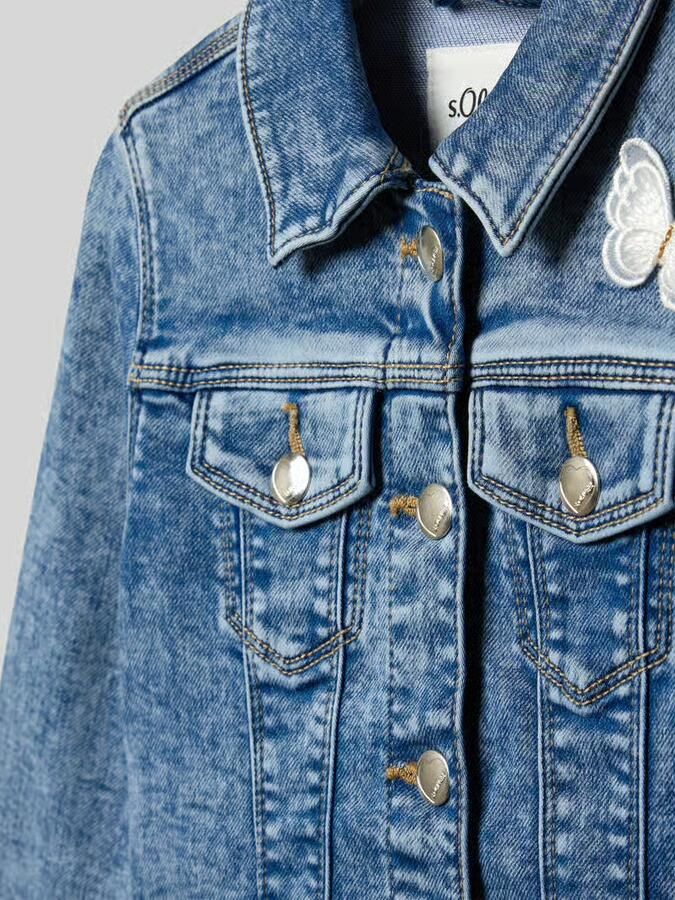 S.Oliver RED LABEL Regular fit jeansjack van een mix van katoen en lyocell - Foto 3