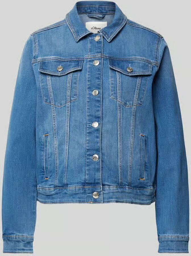 S.Oliver RED LABEL Regular fit jeansjack van katoenmix - Foto 2