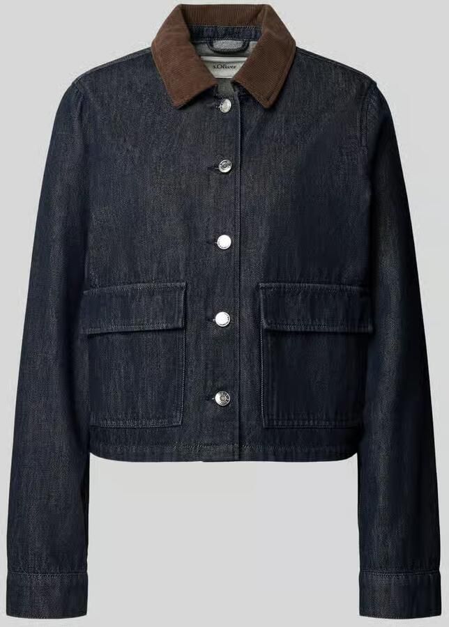 S.Oliver RED LABEL Regular fit jeansjack van puur katoen - Foto 4