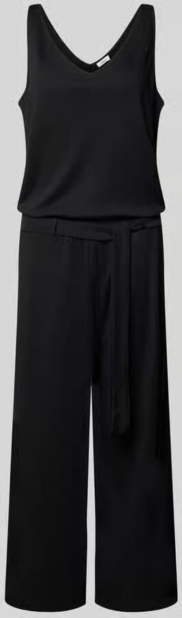 S.Oliver RED LABEL regular fit jumpsuit met strikceintuur van katoenmix - Foto 2