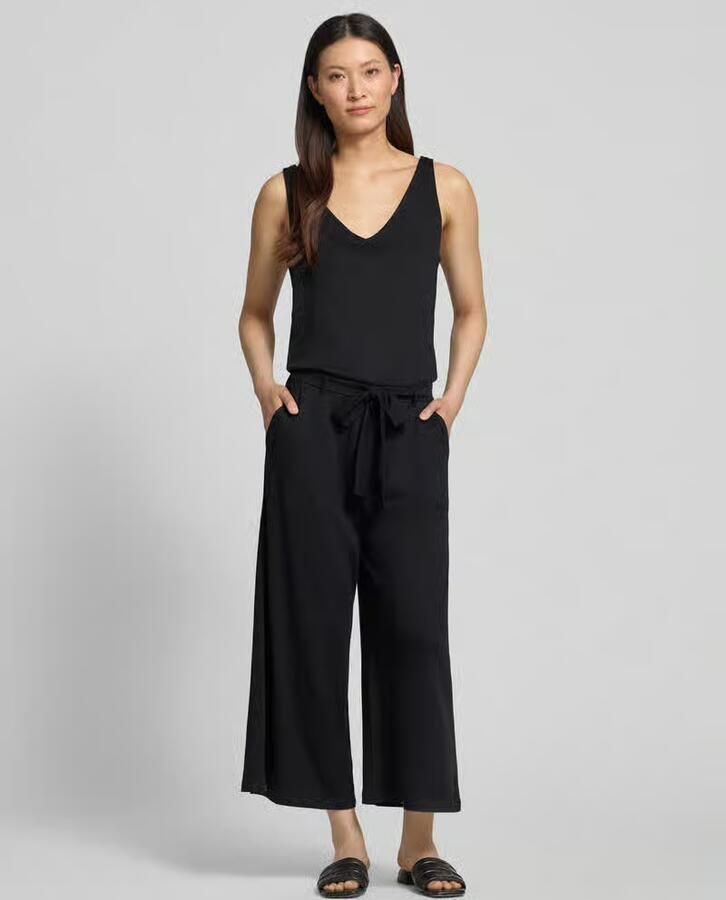 S.Oliver RED LABEL regular fit jumpsuit met strikceintuur van katoenmix - Foto 2