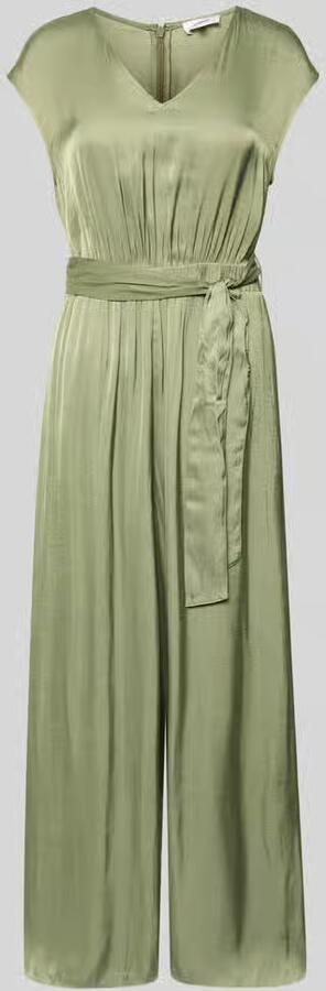 S.Oliver RED LABEL regular fit jumpsuit met tailleriem om te strikken - Foto 5