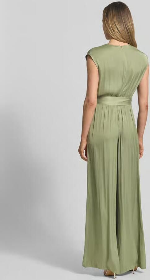 S.Oliver RED LABEL regular fit jumpsuit met tailleriem om te strikken - Foto 4