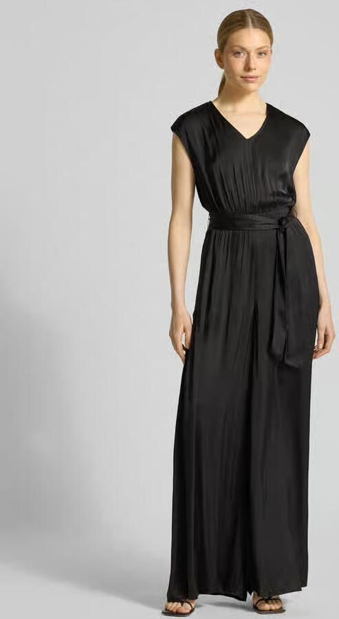 S.Oliver RED LABEL regular fit jumpsuit met tailleriem om te strikken - Foto 5