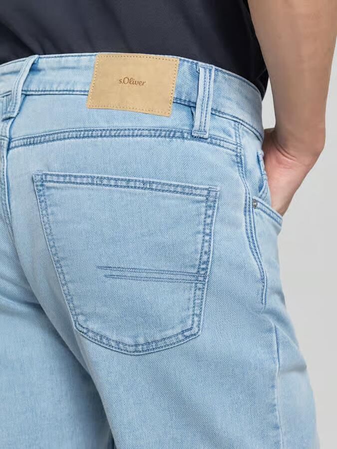 S.Oliver RED LABEL regular fit korte jeans van katoenmix - Foto 4
