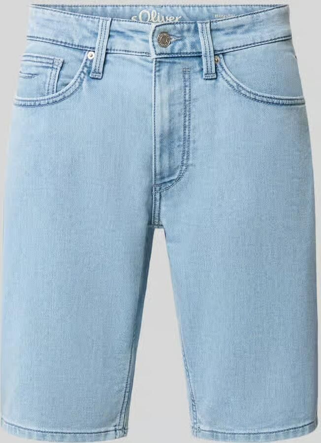 S.Oliver RED LABEL regular fit korte jeans van katoenmix - Foto 5