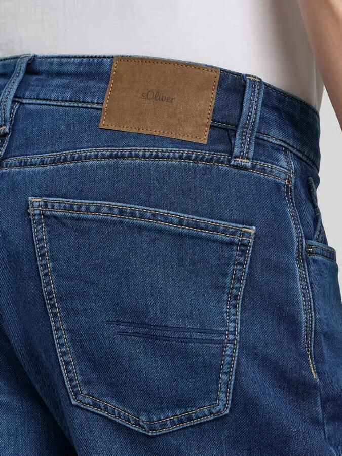 S.Oliver RED LABEL regular fit korte jeans van katoenmix - Foto 4