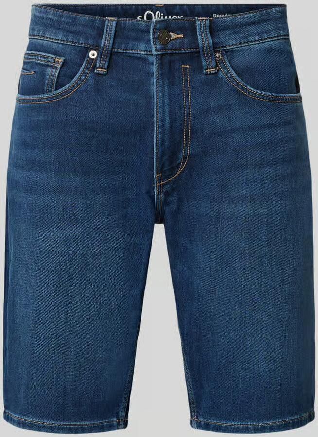 S.Oliver RED LABEL regular fit korte jeans van katoenmix - Foto 5