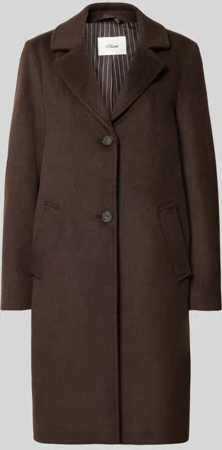 S.Oliver RED LABEL Regular fit lange jas met wol