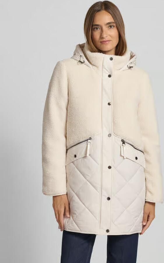 S.Oliver RED LABEL Regular fit lange jas van teddybont met wattering - Foto 2