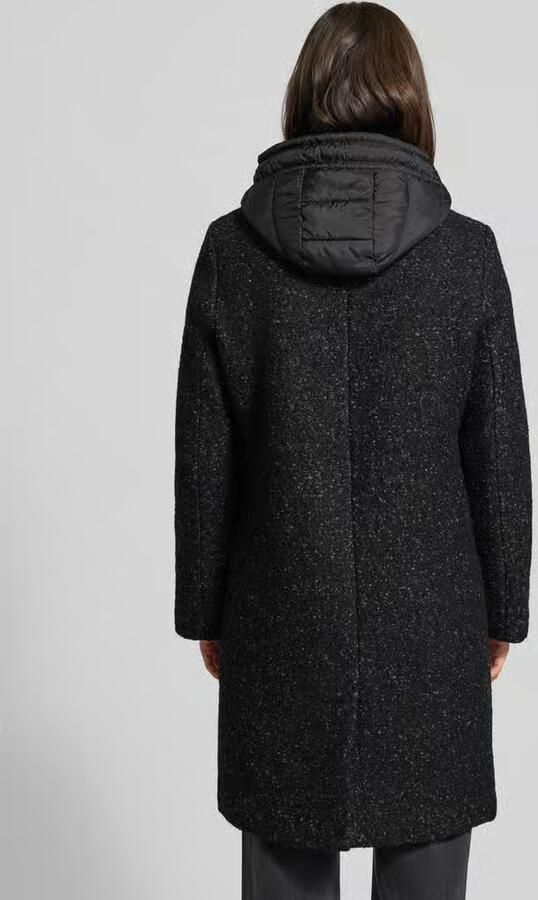 S.Oliver RED LABEL Regular fit lange wollen jas met afneembare binnenkraag