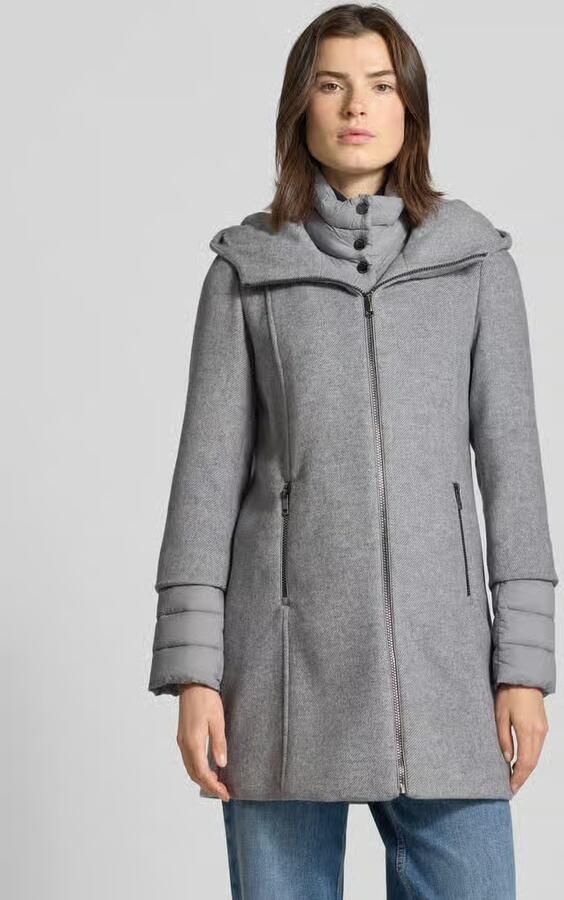 S.Oliver RED LABEL Regular fit lange wollen jas met gewatteerde inzet - Foto 2