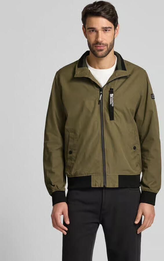 S.Oliver RED LABEL Regular fit outdoorjack met opstaande kraag en contrasterende details - Foto 3