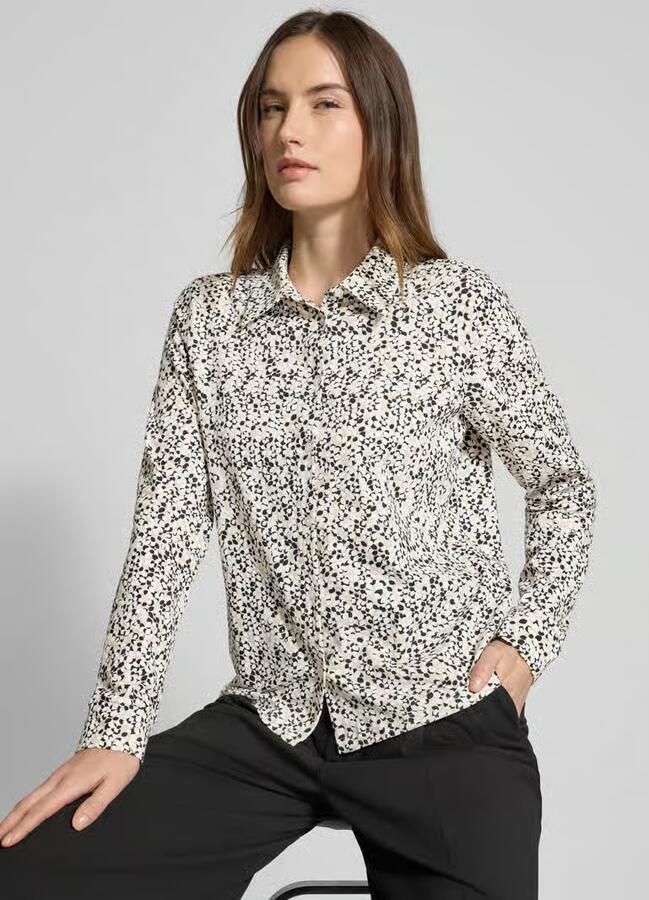 S.Oliver RED LABEL Regular fit overhemdblouse van katoenmix