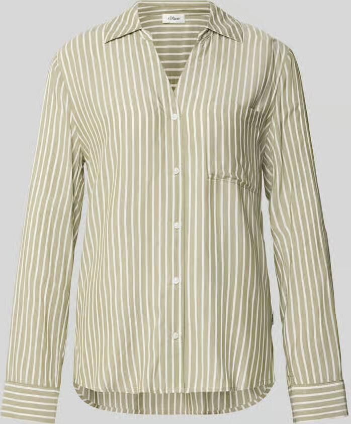 S.Oliver RED LABEL Regular fit blouse met lange mouwen van pure viscose - Foto 5
