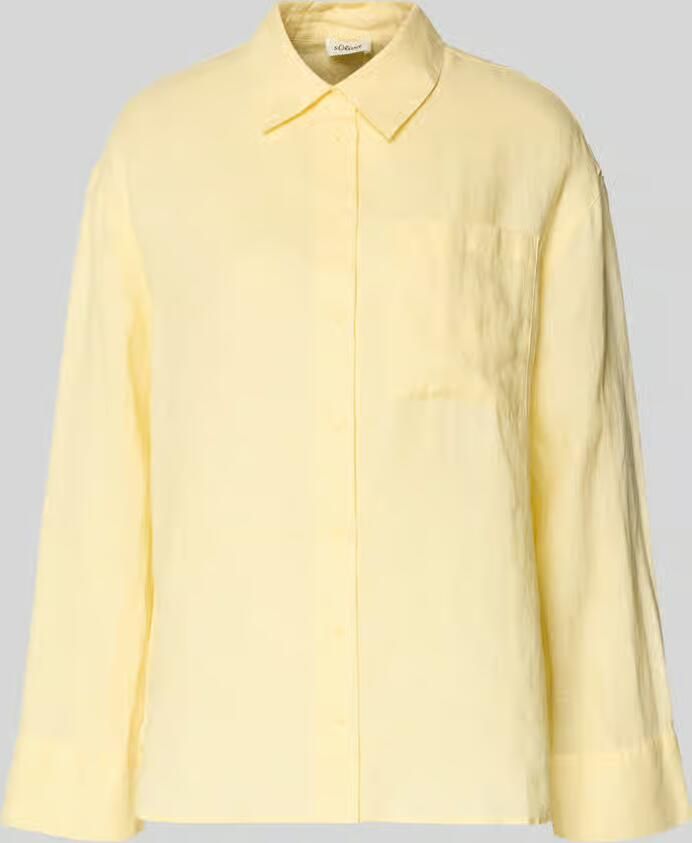 S.Oliver RED LABEL regular fit overhemdblouse van puur linnen - Foto 5