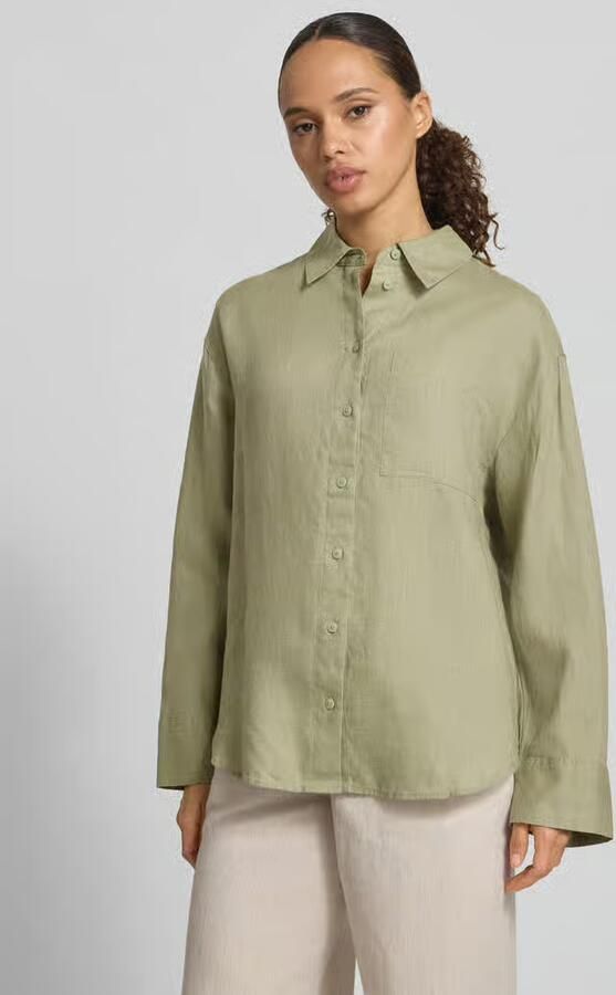 S.Oliver RED LABEL regular fit overhemdblouse van puur linnen - Foto 7