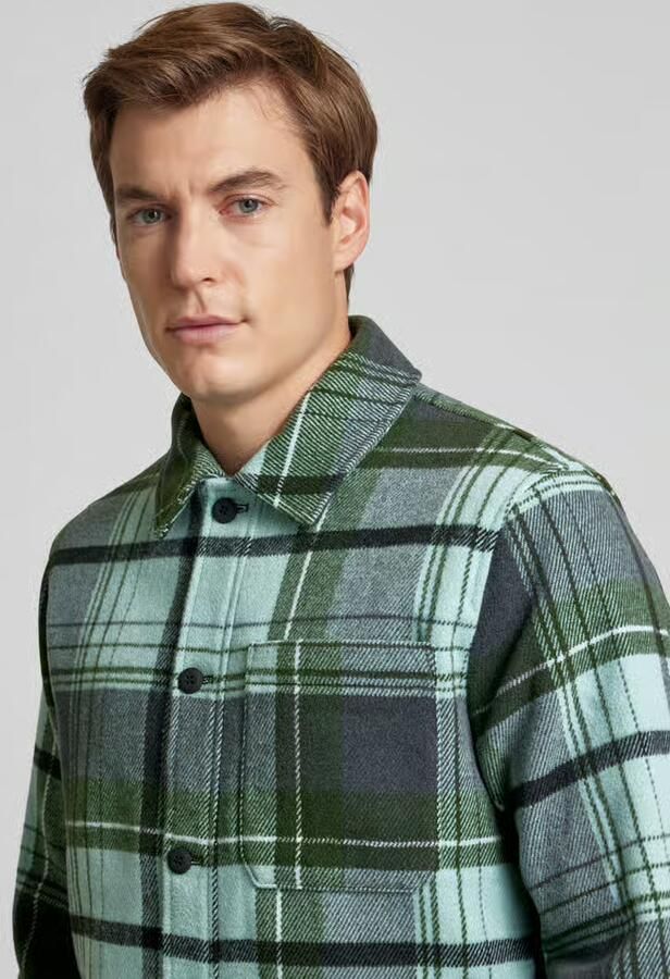 S.Oliver RED LABEL Regular fit overhemdjack met wol