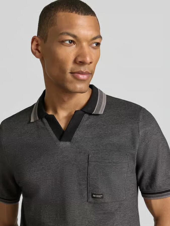 S.Oliver RED LABEL regular fit poloshirt van puur katoen model 'OPEN COLLAR POLO' - Foto 3