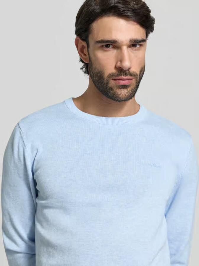 S.Oliver RED LABEL Regular fit gebreide pullover van zuiver katoen - Foto 2