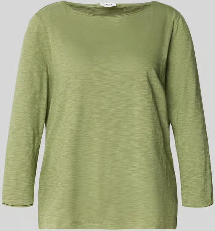 S.Oliver RED LABEL Regular fit shirt met 3 4-mouwen van puur katoen - Foto 4