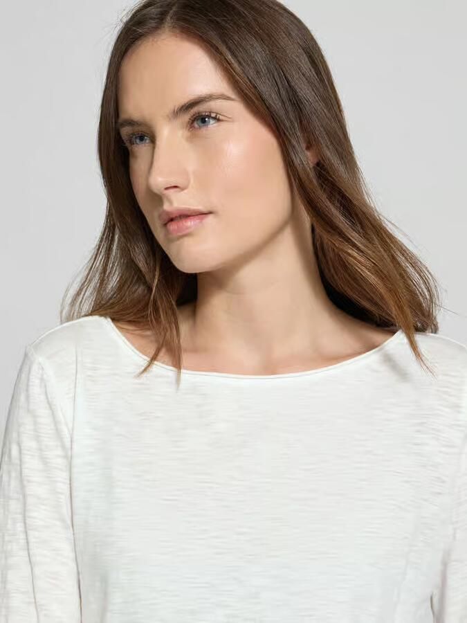 S.Oliver RED LABEL Relaxed fit T-shirt met 3 4-mouwen van puur katoen - Foto 5
