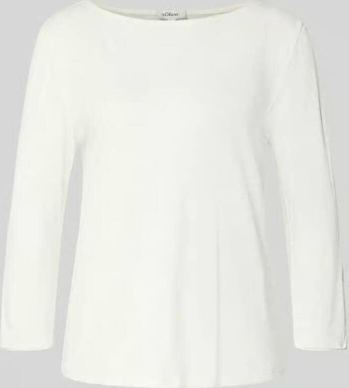 S.Oliver RED LABEL Relaxed fit T-shirt met 3 4-mouwen van puur katoen - Foto 4