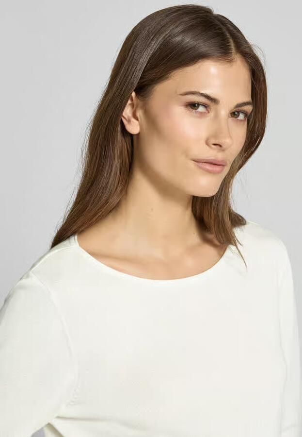 S.Oliver RED LABEL Regular fit shirt met lange mouwen van Mix van katoen en viscose