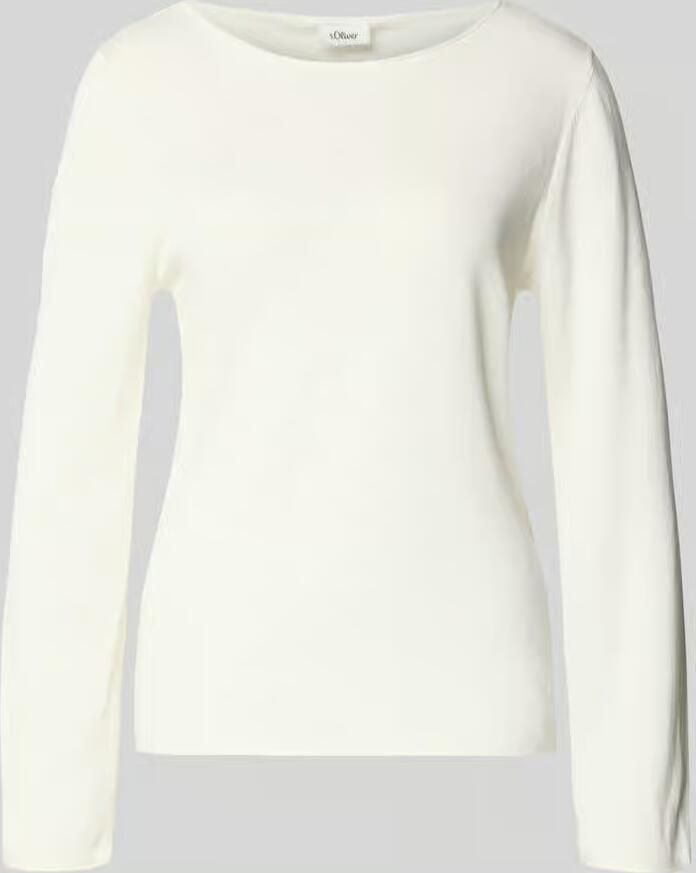 S.Oliver RED LABEL Regular fit shirt met lange mouwen van Mix van katoen en viscose - Foto 2