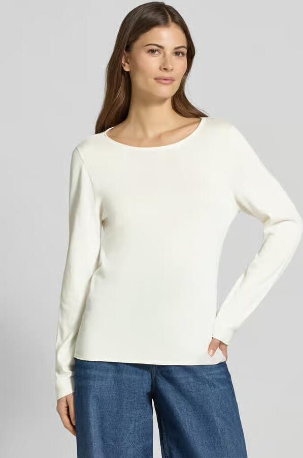 S.Oliver RED LABEL Regular fit shirt met lange mouwen van Mix van katoen en viscose - Foto 2