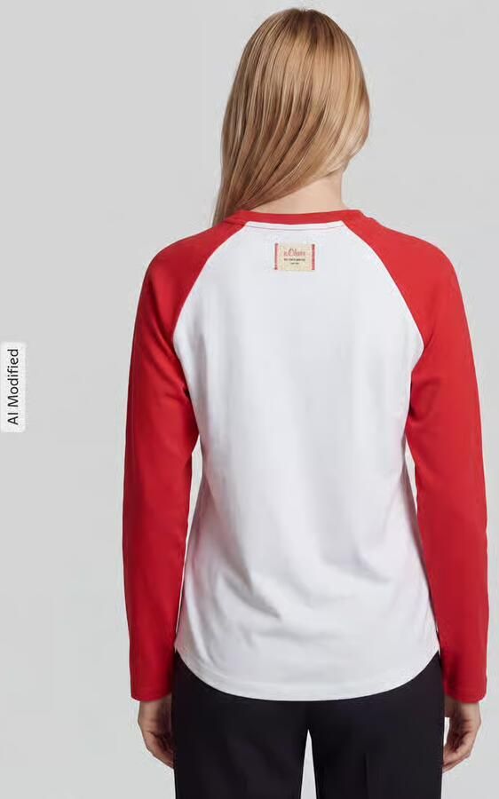 S.Oliver RED LABEL Regular fit shirt met lange mouwen van puur katoen s.Oliver x Heidi Klum - Foto 2